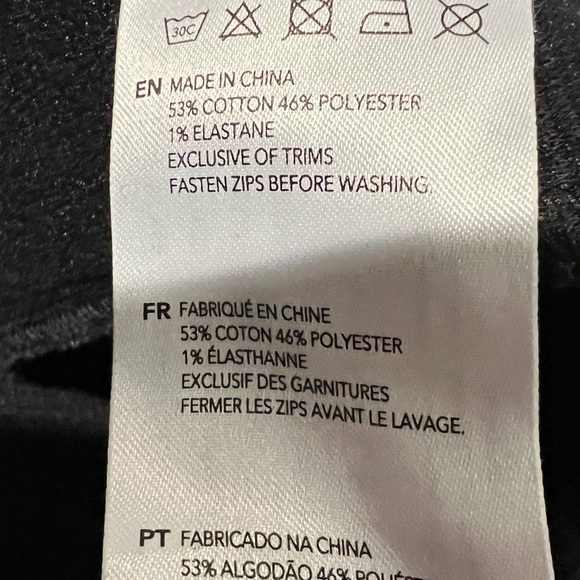 Varley Gabriel Full Zip Jacket Ottoman Black Size Large - Picture 14 of 14